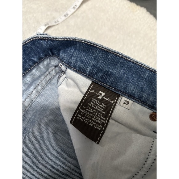 7 For All Mankind Josefina Skinny Boyfriend Womens Denim Jeans Size 29 Act 34 - Picture 7 of 8
